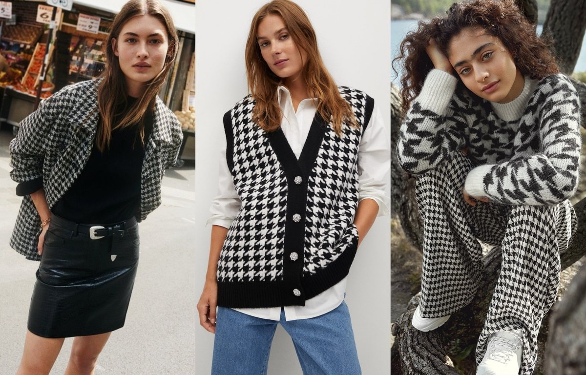 Họa tiết nanh sói Houndstooth